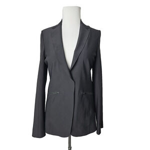 Athleta Interstellar Blazer Womens Stretch Jacket Zip Pocket Nylon (XS-S Read)